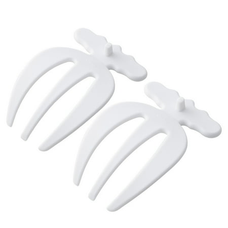 

Hwuxmo 2PC Fruit Salad Claw Inventive Vegetable Salad Three Finger Agitator Kitchen Household Salad Mixing Equipment Clearance White
