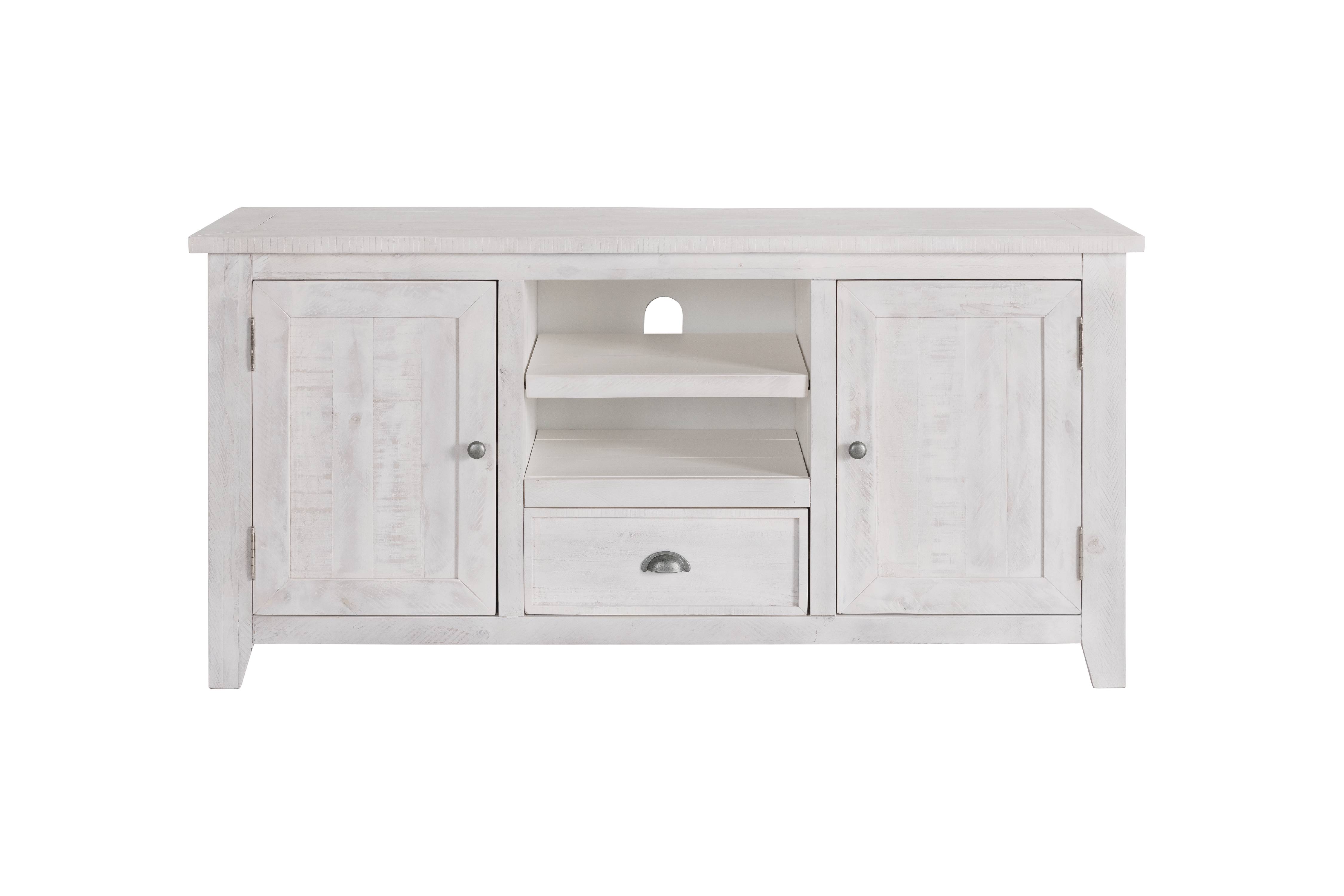 Martin Svensson Home Monterey Solid Wood TV Stand, White