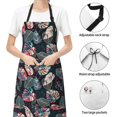 thumbnail image 6 of Lsque Colorful Tropical Leaves Waterproof Apron Chef Aprons for Men Heavy Duty Chemical Work Apron Extra Long Grilling Aprons with Adjustable Bib Apron, 6 of 9