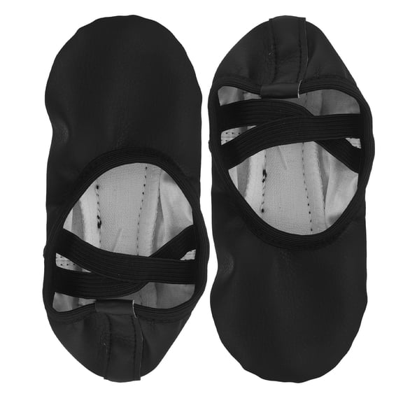 1 Pair Girls & Women Ballet Flats - Soft Sole PU Dance Slippers, No-Tie Ballet Shoes for Yoga, Gymnastics, Ballerina Practice (Size 23)