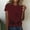 Wine, variant on Women's Short Sleeve T-shirt Women'S Spring Round Neck Dandelion Printed Loose Casual Short Sleeved T Shirt,Blue Women's Short sleeve T-shirt XL