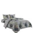 thumbnail image 4 of 3 Piece Animal Print Comforter with Pillow Sham, Black White Gray Leopard Zebra Giraffe Jungle Forest Theme Design King Size Bedding- Safari, 4 of 7