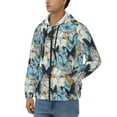 thumbnail image 3 of Vsdgher Butterflys Mens Hoodies Zip Hoodie, Hoodies for Men, Zip-up Hooded Sweatshirt-Large, 3 of 5
