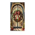 thumbnail image 7 of Ouuluon Durable Festive Christmas Door Cover, 35x71 inch Curtain for Door Wall Holiday Party Decoration, 7 of 7