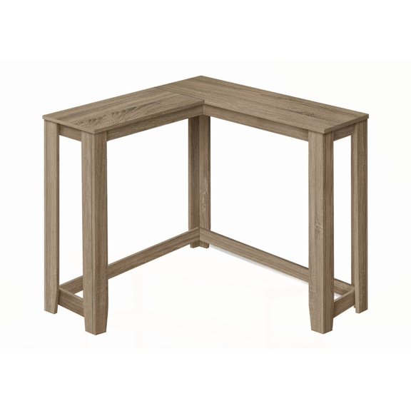 Accent Table with Corner Design | Brown Laminate | Modern Living Room/Bedroom
