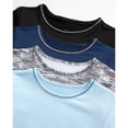 thumbnail image 5 of Black Bear Boys' Long Sleeve Shirts - 4 Pack Lightweight Dry Fit Crewneck Active Performance T-Shirts (Sizes: 4-18), 5 of 7