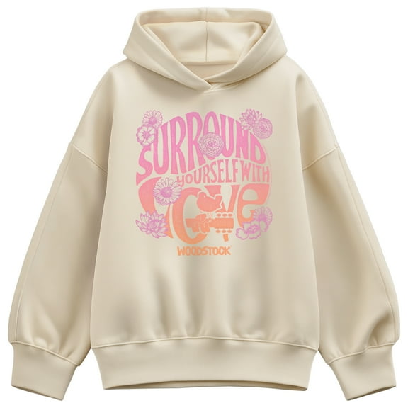 Woodstock - Surround W Love - Ladies Oversized Fleece Hoodie Sweatshirt