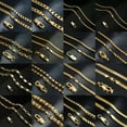 thumbnail image 2 of U8MO 18K Gold Plated 20inch Copper Metal Open Link Chains Necklaces Jewelry-2# 6mm, 2 of 8