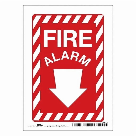 Condor Safety Sign,3-1/2" Wx14" H,0.004" Thick 465N92
