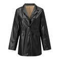 thumbnail image 3 of Vedolay Womens Fall Tops Womens Blazer Casual Long Sleeve Open Front Business Lapel Suit Jacket,Black L, 3 of 4