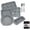 Gray, variant on 7-in-1 Blue Silicone Bakeware Set For Oven Baking Cakes, Muffins, Bread, Pizza
