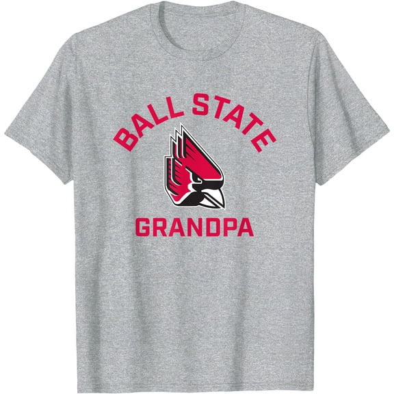 Ball State University Cardinals Arched Grandpa T-Shirt