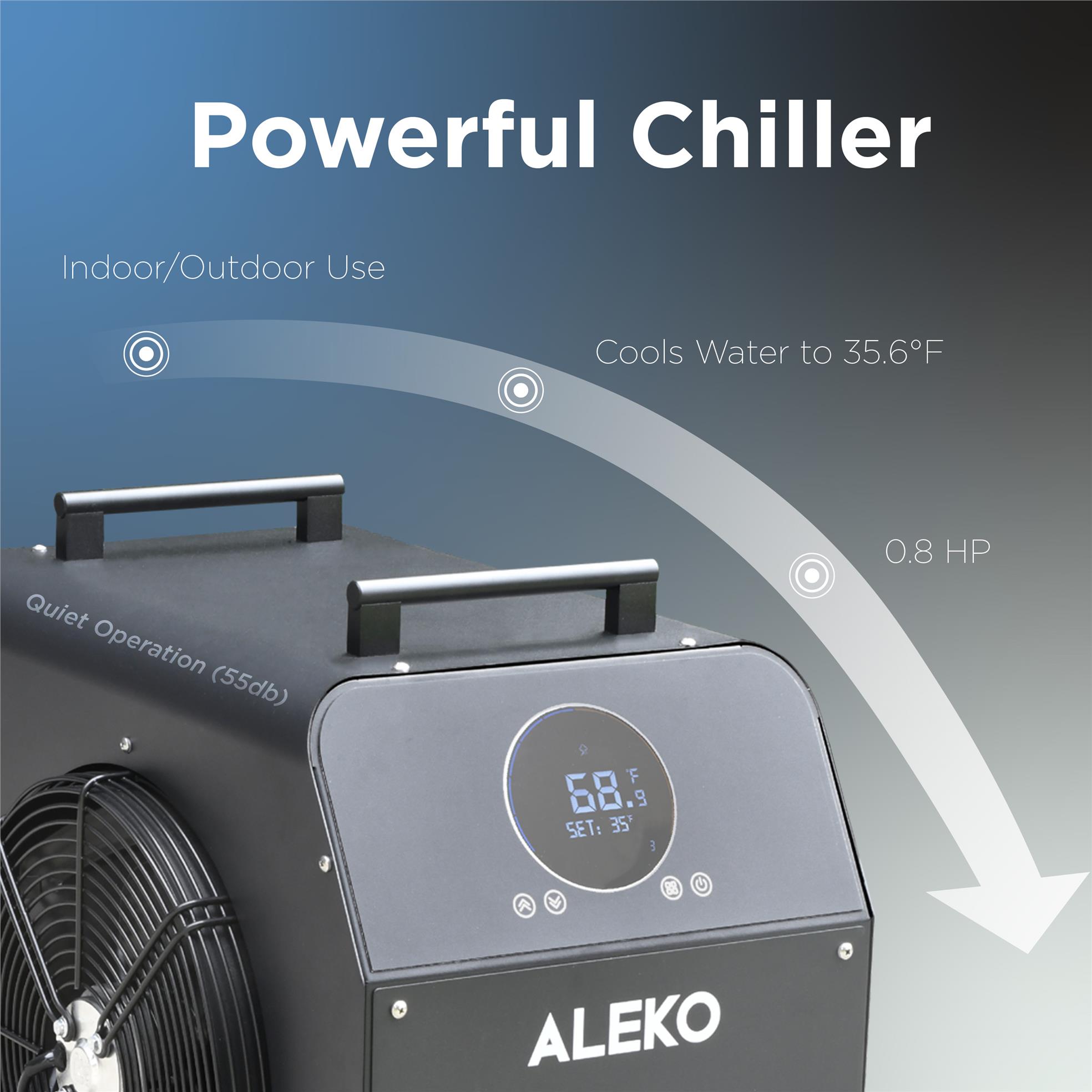 ALEKO Arctica Inflatable Cold Plunge and 0.8 Chiller Kit