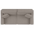 thumbnail image 6 of Stockton 73W Small Living Room Sofa in Beige Herringbone Fabric, 6 of 10