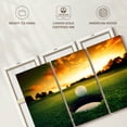 thumbnail image 6 of Elephant Stock Golf Ball Wall Art - Horizontal Multi Panel Canvas - Living Room Wall Decor - Sports Multi Panel - Orange And Yellow Decor - 45" x 28", 6 of 8