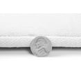 thumbnail image 2 of Clara Clark Bath Mat Bathroom Rug - Absorbent Memory Foam Bath Rugs - Non-Slip, Thick, Cozy Velvet Feel Microfiber Bathrug, Plush Shower, Toilet- Floor Bathmats Carpet - White - Contour Size 24"x20", 2 of 5