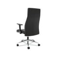 thumbnail image 4 of Define Executive High-Back Leather Chair Supports up to 250 lbs., Black Seat/Black Back, Polished Chrome Base, 4 of 6