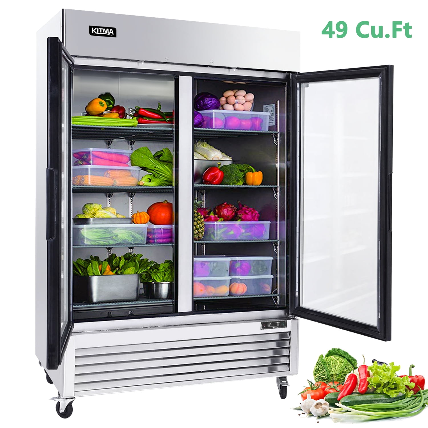 clear glass freezer