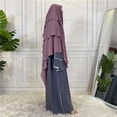 thumbnail image 4 of Women's Solid Color Crinkled Hat With Muslim Ethnic Hijab, 4 of 4