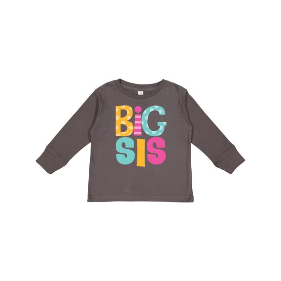 Inktastic Big Sis Announcement New Sister Girls Long Sleeve Toddler T-Shirt
