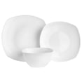 thumbnail image 4 of Fitz and Floyd Nevaeh Soft Square 12-Piece White Bone China Tableware Set (Service for 4), 4 of 7