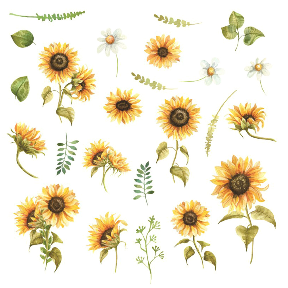 Sunflower Wall Sticker 1 Sheet Sunflower Wall Sticker Selfadhesive
