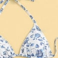 thumbnail image 6 of BOOMNY Womens Bikini Sets 3 Peice Swimsuit For Women Hawaii Graphic Swimwear Halter Neck Low Rise Cozy Soft Bathing Suits, 6 of 7