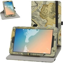 Labanema for Alcatel Joy Tab 2 Case, for Alcatel Joy Tab 2 Case 8 inch, 360 Degree Rotary Stand for TCL Tab 8 (Model TCL 9038s)/for Alcatel Joy Tab 2 8 (Model 9032Z), Map White