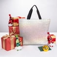 thumbnail image 6 of KLL Glitter Light Pearl Pattern Aesthetic Tote Bag for Women Beach Bag Shopping Bags Shoulder Bag Reusable Grocery Bags, 6 of 7