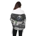 thumbnail image 4 of FORMRS Womens Scarf Winter Soft Long Big Warm Shawls Wrap Tassel Scarves, Space Earth, 4 of 9