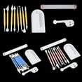thumbnail image 4 of 11 Pcs Sugarcraft Fondant Smoother Cutter Embosser Baking Rolling Tool Kit Set, 4 of 7