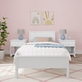 thumbnail image 2 of Max & Lily Twin Bed Frame, Solid Wood Classic Platform Bed with Panel Headboard for Kids, 2 of 10