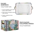 thumbnail image 2 of Yayeee Canvas Storage Basket with Handles for Shelves Fabric Bins Closet Organizer, Floral Seaside, 2 of 8