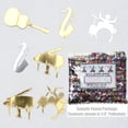 thumbnail image 2 of Confetti Music Instruments Silver, Gold Mix - Half Pound (8 oz) - CCL9428, 2 of 8