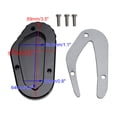 thumbnail image 2 of Kickstand Enlarge Pad fit for Bonneville T100 T120 2018-2023 Titanium, 2 of 11