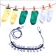 thumbnail image 5 of Sonducket Tendedero de ropa, colgador de secado, accesorio de fijación para tendedero de ropa carpas Azul, 5 of 6