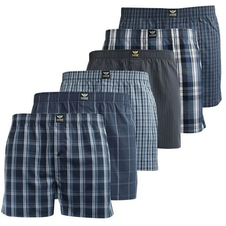 Kandor Mens Nightling Woven Boxer Shorts (Pack of 6)