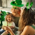 thumbnail image 7 of St Patricks Day Savings! PRETXORVE St Patricks Day Hats with Light St Patrick's Day Green Velvet Top Hat Green St Patricks Day Party Accessories Green Christmas Tree Topper Hat, 7 of 7