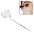 thumbnail image 3 of Lash Mirror, Detachable Heart Shaped Stainless Steel Eyelash Mirror, Portable Makeup Mirror, Eyelash Extension Supplies with Knurled Handlefor Extensions, Makeup Inspection, 3 of 7