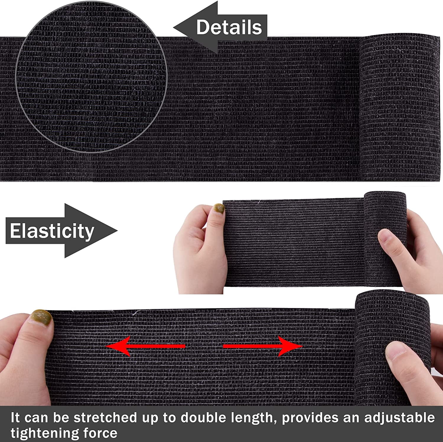 24 Rolls Self Adherent Wrap 4 Inch Self Adhesive Bandages Wrap Stretch Bandage Tape Self Stick Bandage Wraps for Wrist Ankle Swelling Sprains(12 Colors)