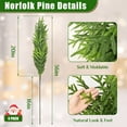 thumbnail image 4 of Yastouay 4pcs Christmas Norfolk Pine Stem,36 inch Artificial Christmas Pine Picks for Christmas Decor, 4 of 8