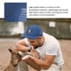 thumbnail image 5 of Gorra de béisbol de malla de secado rápido con visera, color liso, ajustable, transpirable, refrescante, bloqueador solar para viajes al aire libre en otoño (azul oscuro), 5 of 7
