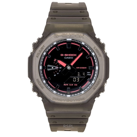 Casio G-Shock Analog Digital Resin Strap Black Dial Quartz GA-2100K-5A 200M Men's Watch