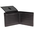 thumbnail image 4 of Luciano Natazzi Leather RFID Blocking Bifold Wallet Removable Double ID Holder Black, 4 of 5