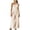 Beige, variant on Tqcoqu Womens Summer Straps One Shoulder High Waist Dressy Casual Wide Leg Linen Jumpsuit Beach Travel Outfit,Beige,Women's S-XL