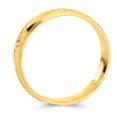 thumbnail image 2 of Wellingsale Mens Solid 14k Yellow Gold Polished Diamond Cut Wedding Ring Band - Size 8.5, 2 of 5