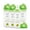 Green, variant on YOHKOH Natural Glass Baby Bottles,Level 2 Nipple,Wide-Neck Bottle,4pk,(8.8 oz)Red