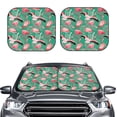 thumbnail image 2 of Balery Tropical Flamingo Parasol para parabrisas de coche de 2 piezas | Parasol plegable para parabrisas delantero de coche para la mayoría de sedanes-Medium, 2 of 6