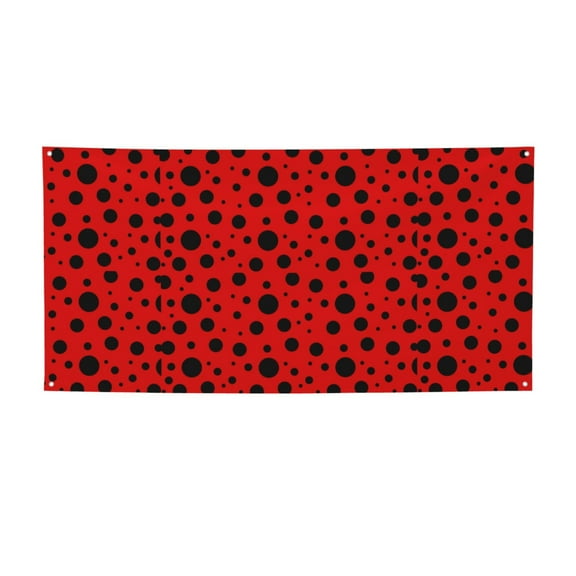 Picia Ladybug Pattern Pattern Party Banner, Festive Decoration, Holiday Banner, Celebration Decor, Event Banner, Reusable Party Banner-Small