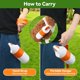 thumbnail image 3 of Recogedor de excrementos para perros, recogedor de excrementos portátil 2 en 1 para perros pequeños y medianos, pala flexible de 4 puntas para excrementos de perro, 3 of 5